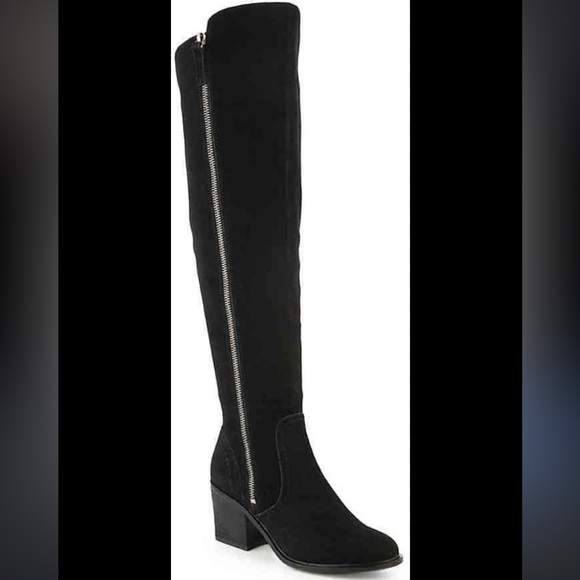 Crown Vintage Uptown Black Suede Over-the-Knee Boots – Women’s Size 7 – NWT - Picture 1 of 12